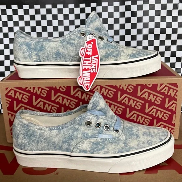 Vans Authentic Denim Destroy Winter Sky/Marshmallow WMNS sneakers - Picture 1 of 16